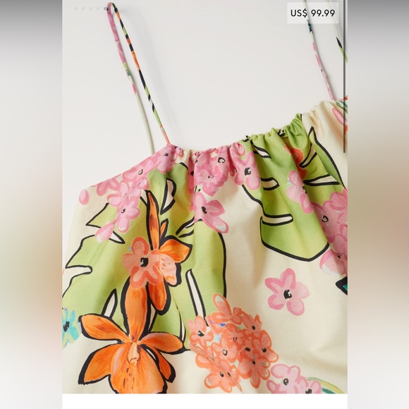 NWT Mango floral print maxi dress Size Small sold out online NWT - Picture 5 of 8